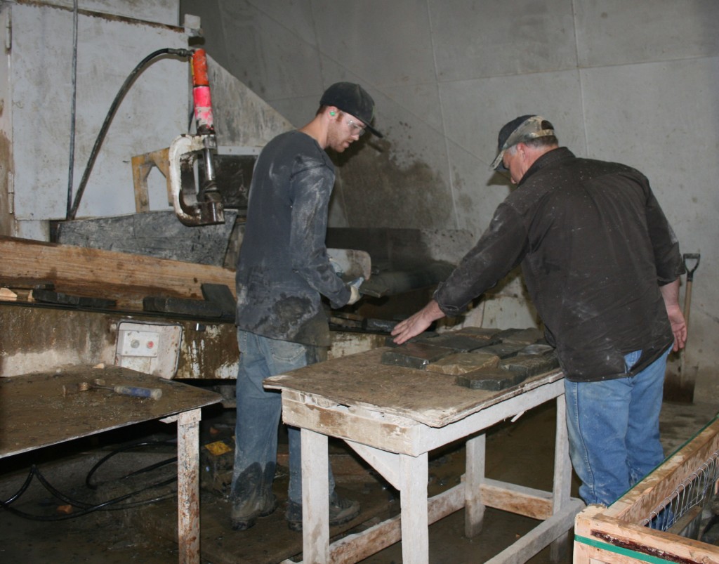 Montana Rockworks Saw Shop Production